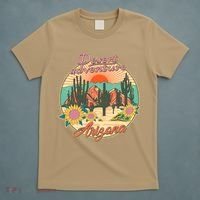 Vintage Retro Travel Arizona Desert Adventure Emblem T-Shirt thumb 5