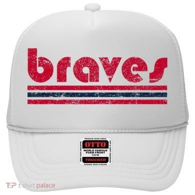 Vintage Retro Three Stripe Weathered Hat