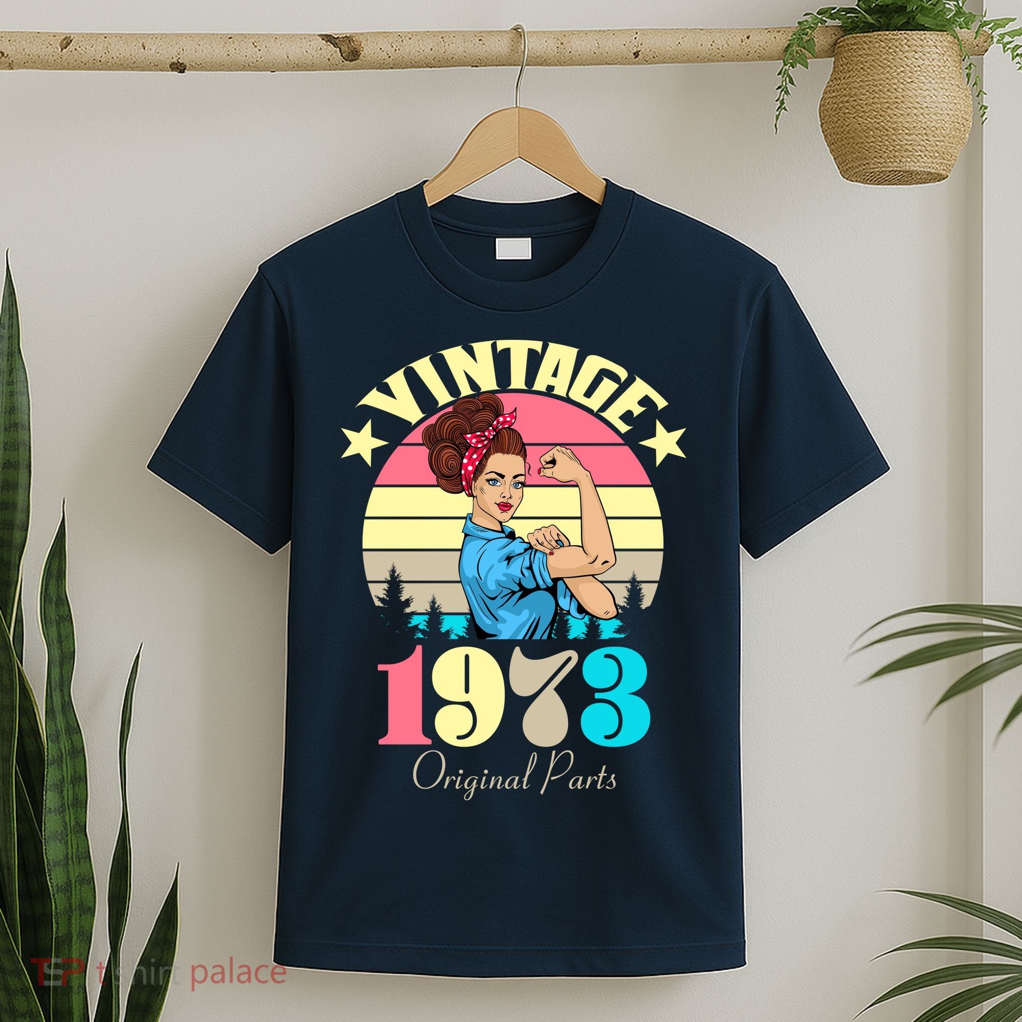 Vintage Rosie The Riveter 1973 Original Parts 50th Birthday T-Shirt