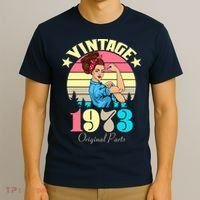 Vintage Rosie The Riveter 1973 Original Parts 50th Birthday T-Shirt thumb 3