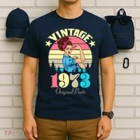 Vintage Rosie The Riveter 1973 Original Parts 50th Birthday T-Shirt thumb 6