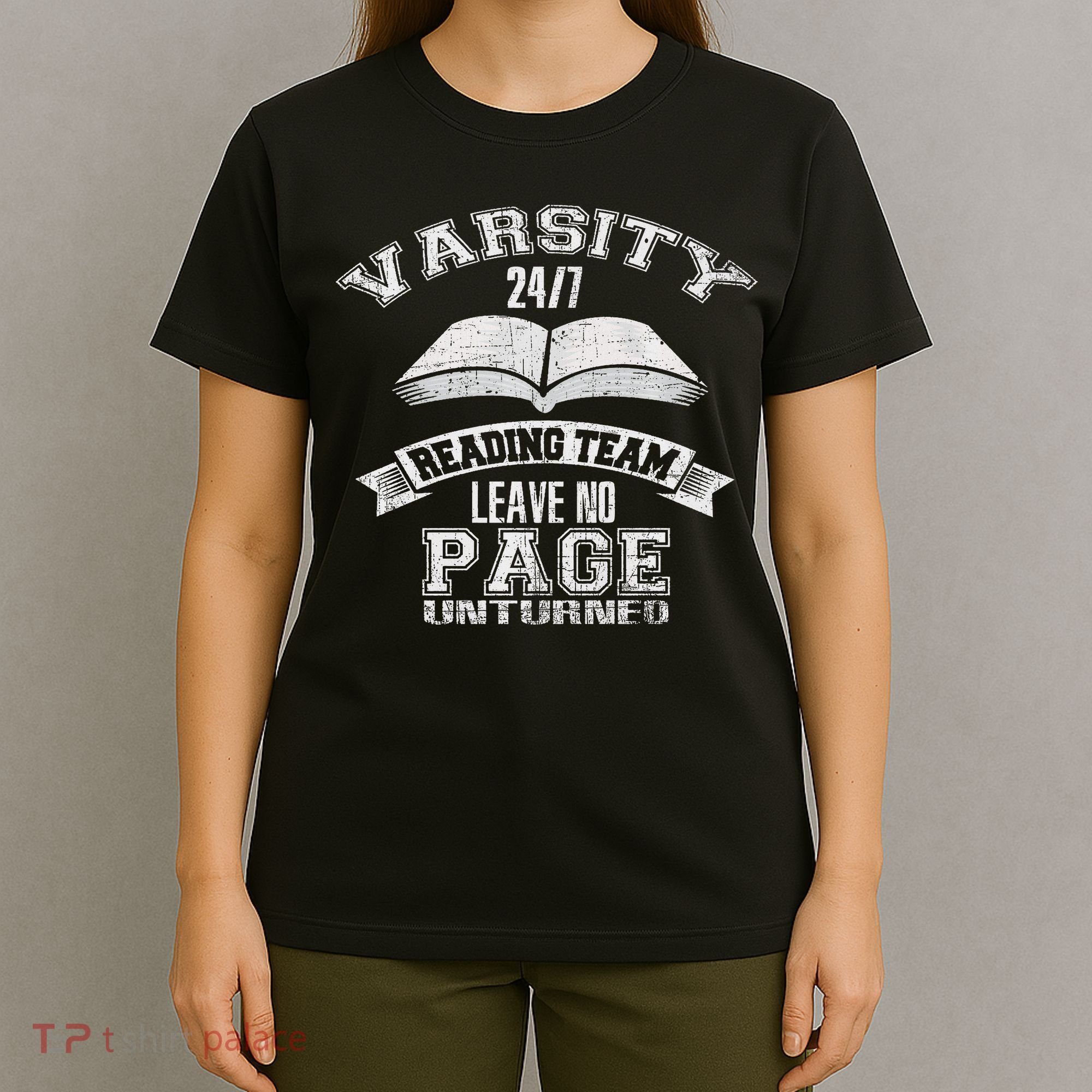 Varsity Reading Team 24 7 Funny Book Lovers T-Shirt