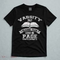Varsity Reading Team 24 7 Funny Book Lovers T-Shirt thumb 5