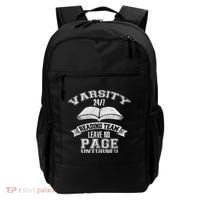 Varsity Reading Team 24 7 Funny Book Lovers Backpack thumb 0