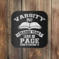 Varsity Reading Team 24 7 Funny Book Lovers Coaster thumb 0