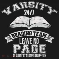Varsity Reading Team 24 7 Funny Book Lovers Polo thumb 3