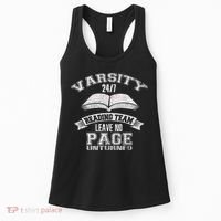 Varsity Reading Team 24 7 Funny Book Lovers Women's Tank Top thumb 0