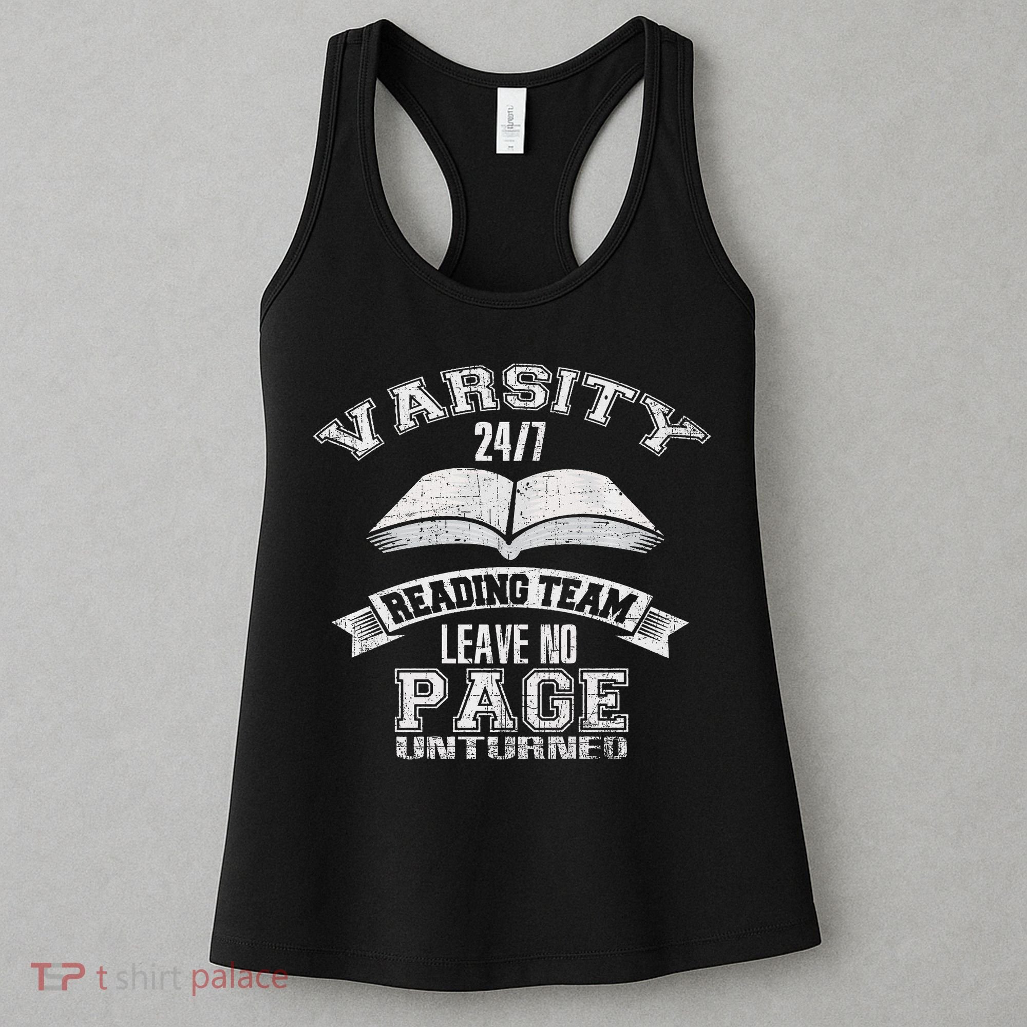 Varsity Reading Team 24 7 Funny Book Lovers Women's Tank Top