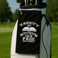 Varsity Reading Team 24 7 Funny Book Lovers Golf Towel thumb 2