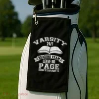 Varsity Reading Team 24 7 Funny Book Lovers Golf Towel thumb 2