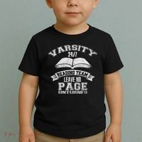 Varsity Reading Team 24 7 Funny Book Lovers Toddler T-Shirt thumb 2