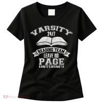 Varsity Reading Team 24 7 Funny Book Lovers Women's T-Shirt thumb 0
