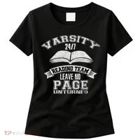 Varsity Reading Team 24 7 Funny Book Lovers Women's T-Shirt thumb 0