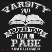 Varsity Reading Team 24 7 Funny Book Lovers Women's T-Shirt thumb 6