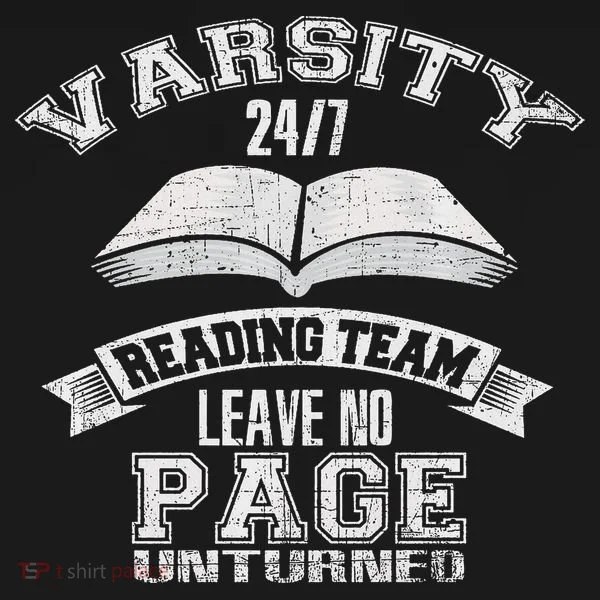 Varsity Reading Team 24 7 Funny Book Lovers Women's T-Shirt