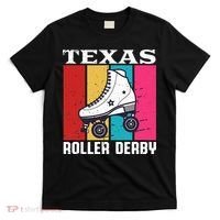 Vintage Retro Texas Roller Derby Women Roller Skating T-Shirt thumb 0