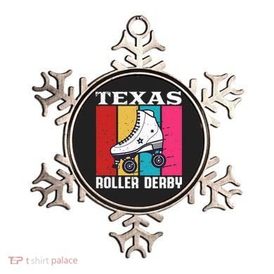 Vintage Retro Texas Roller Derby Women Roller Skating Ornament