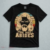 Vintage Retro The Dad Abides Funny Dad FatherS Day T-Shirt thumb 5