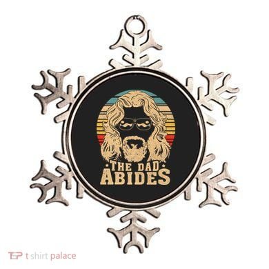 Vintage Retro The Dad Abides Funny Dad FatherS Day Ornament