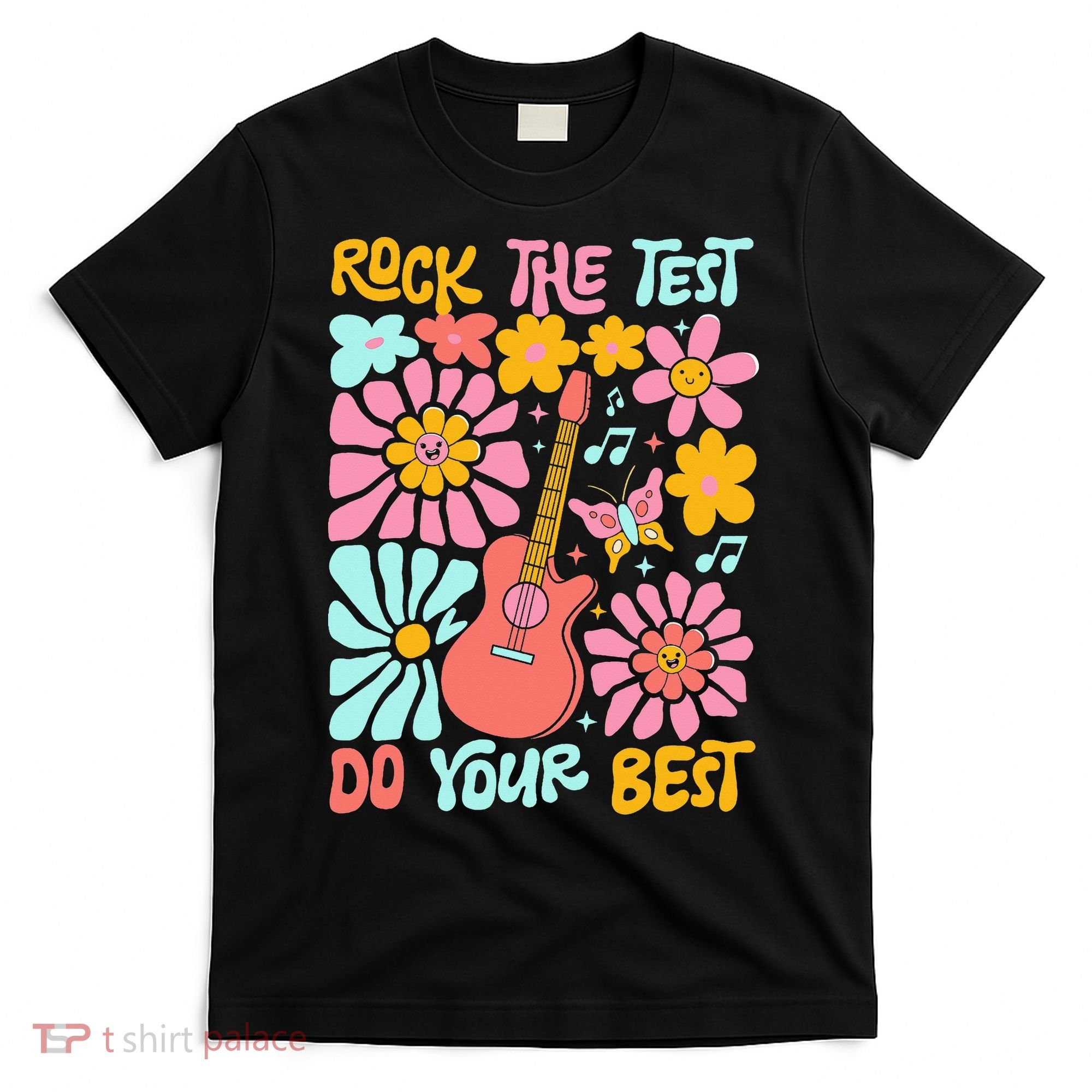 Vintage Rock The Test Funny Test Day For Teachers T-Shirt