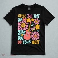 Vintage Rock The Test Funny Test Day For Teachers T-Shirt thumb 5