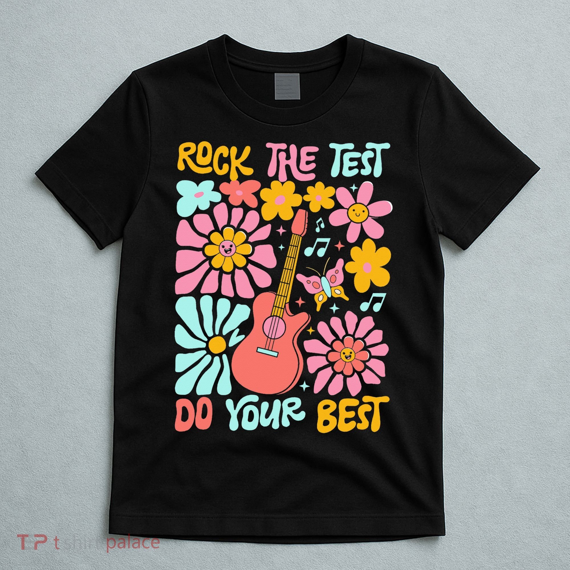 Vintage Rock The Test Funny Test Day For Teachers T-Shirt