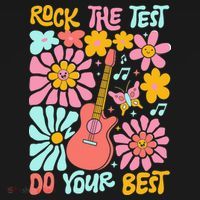 Vintage Rock The Test Funny Test Day For Teachers T-Shirt thumb 7