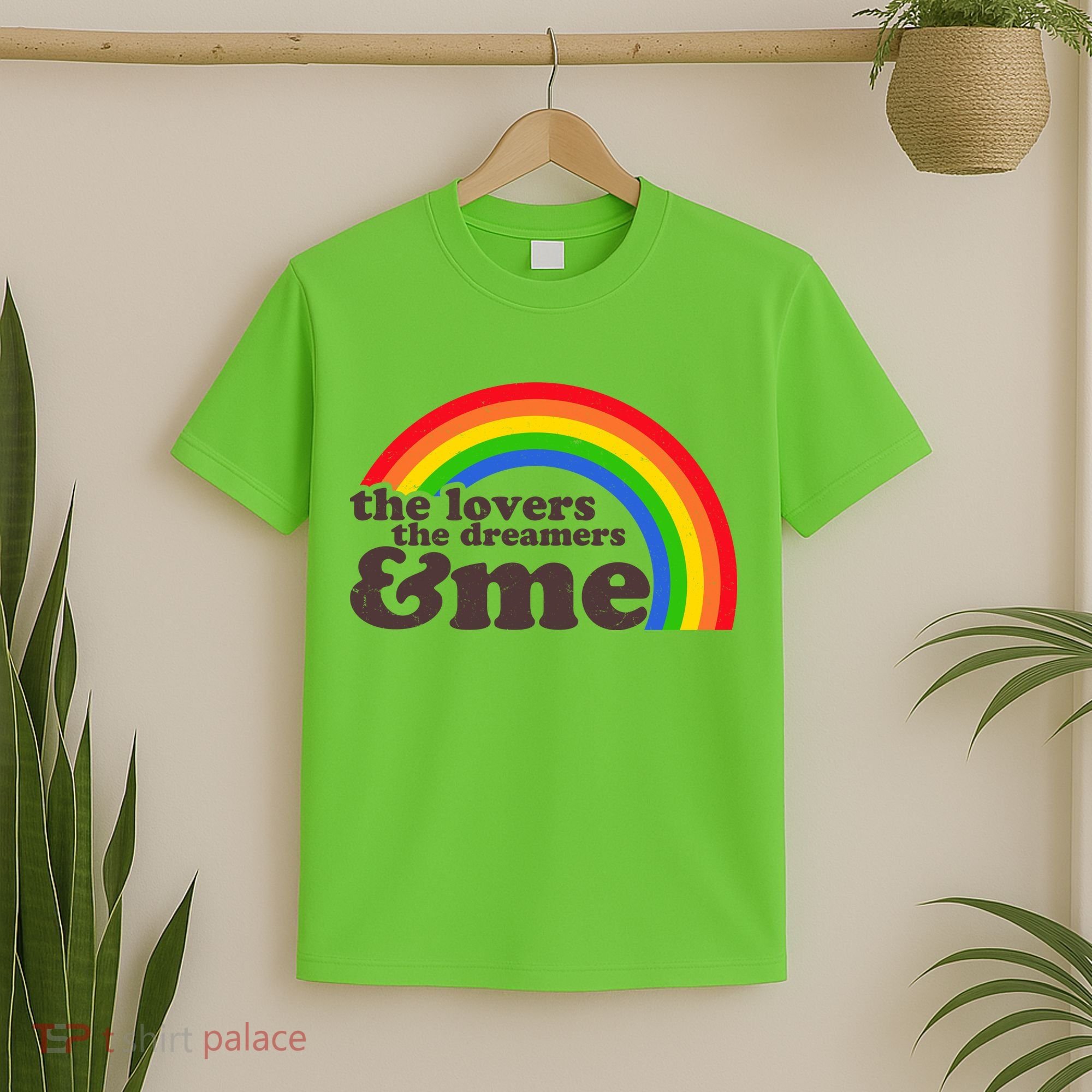 Vintage Retro The Lover The Dreamer And Me Rainbow T-Shirt