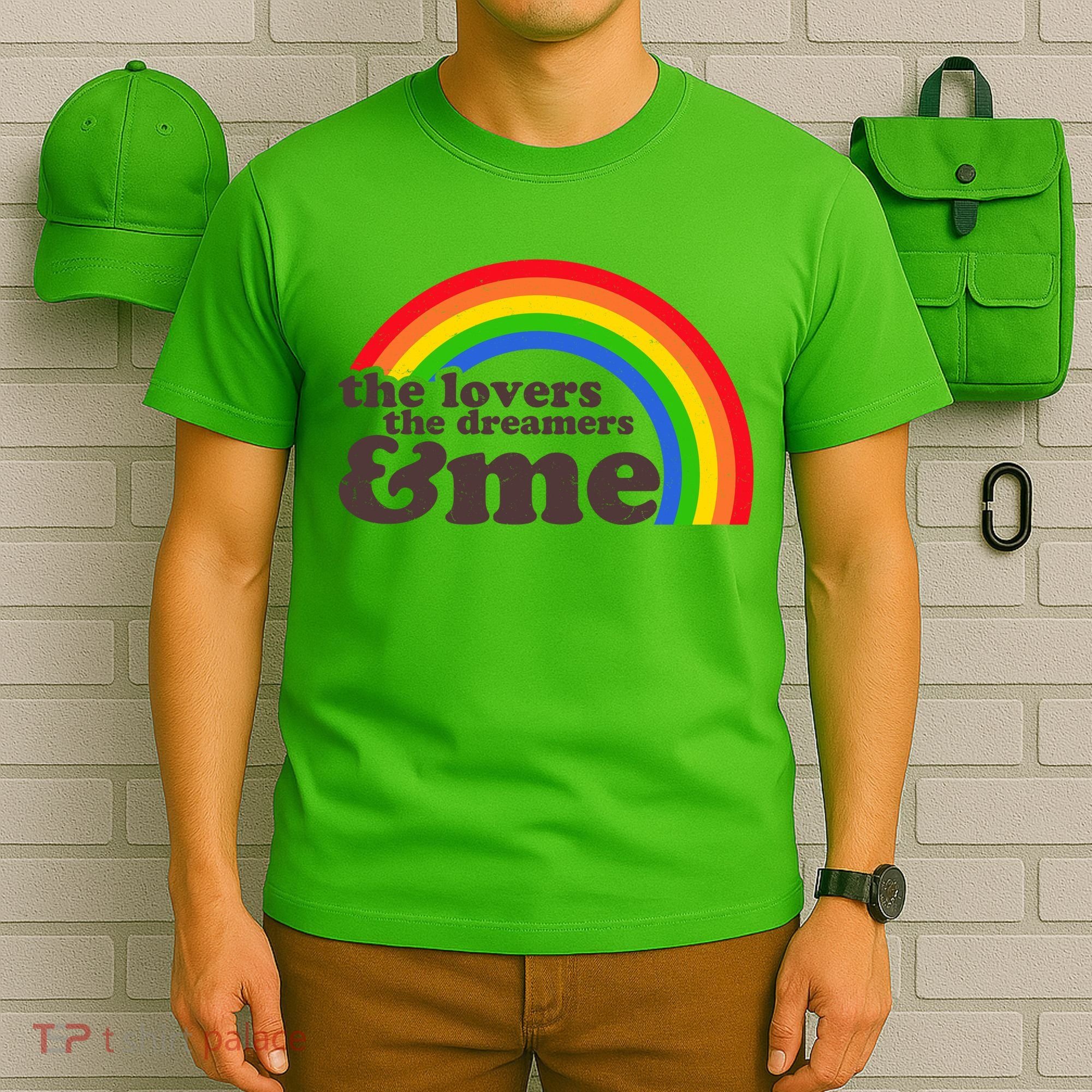 Vintage Retro The Lover The Dreamer And Me Rainbow T-Shirt