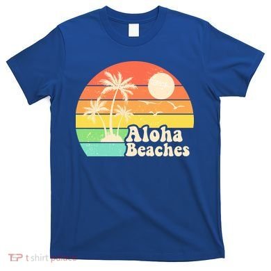 Vintage Retro Tropical Aloha Beahes T-Shirt