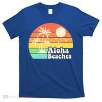 Vintage Retro Tropical Aloha Beahes T-Shirt thumb 0