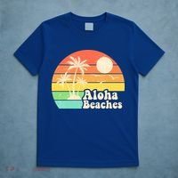 Vintage Retro Tropical Aloha Beahes T-Shirt thumb 5
