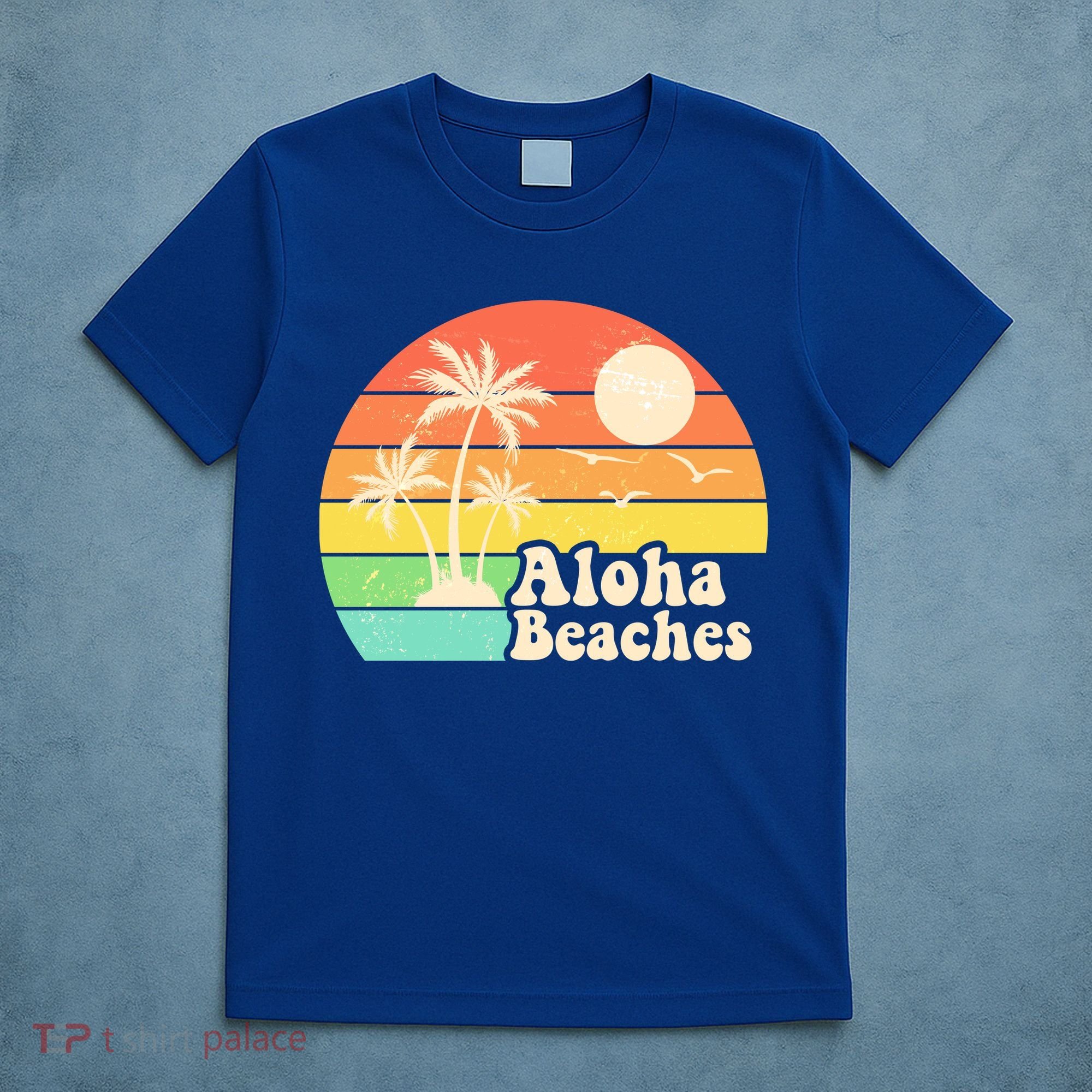 Vintage Retro Tropical Aloha Beahes T-Shirt