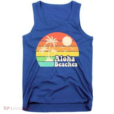 Vintage Retro Tropical Aloha Beahes Tank Top