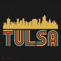 Vintage Retro Tulsa Oklahoma Skyline T-Shirt thumb 7