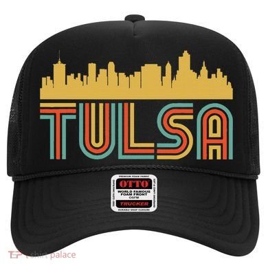 Vintage Retro Tulsa Oklahoma Skyline Hat