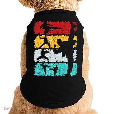 Vintage Retro Taekwondo Karate Gift Doggie Tank
