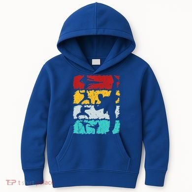 Vintage Retro Taekwondo Karate Gift Kids Hoodie