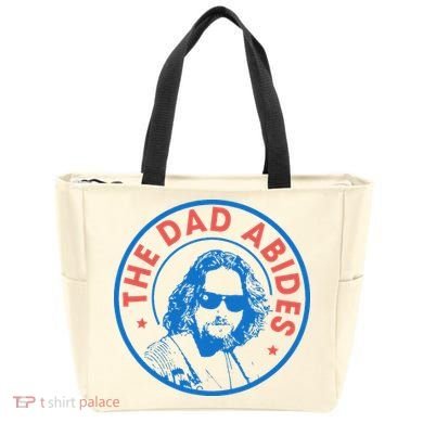 Vintage Retro The Dad Abides Tote Bag