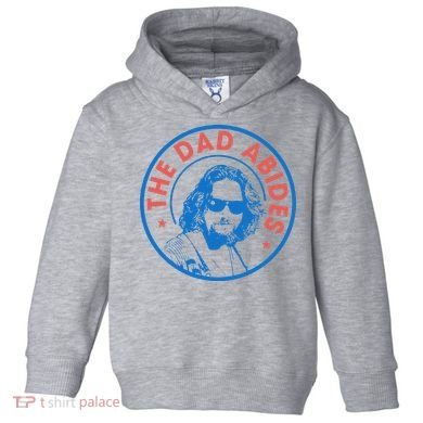 Vintage Retro The Dad Abides Toddler Hoodie