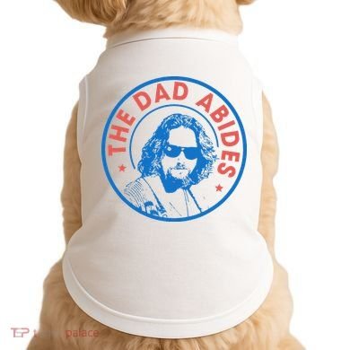 Vintage Retro The Dad Abides Doggie Tank