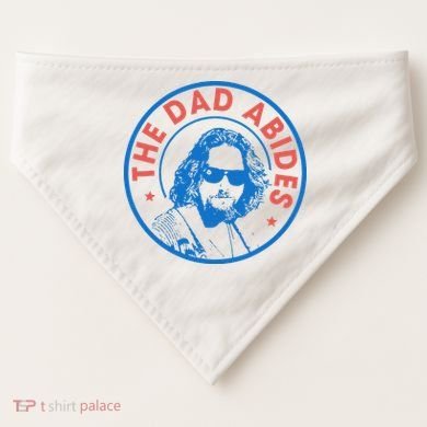 Vintage Retro The Dad Abides USA-Made Doggie Bandana