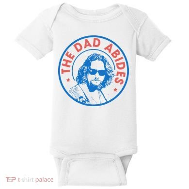 Vintage Retro The Dad Abides Baby Bodysuit