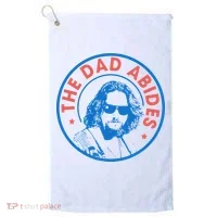 Vintage Retro The Dad Abides Golf Towel thumb 0