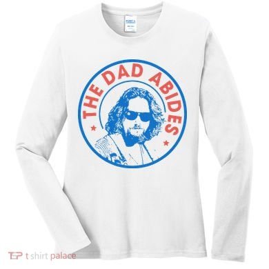 Vintage Retro The Dad Abides Women's Long Sleeve Shirt