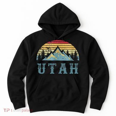 Vintage Retro UT Utah U.S. Mountain State tee Hoodie