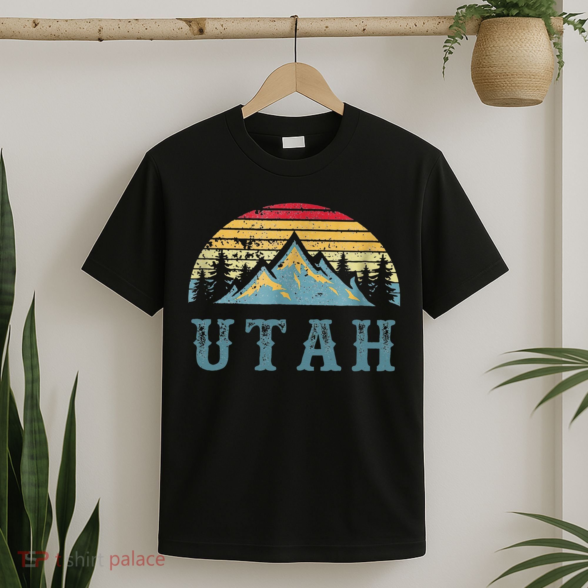 Vintage Retro UT Utah U.S. Mountain State tee T-Shirt