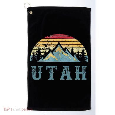 Vintage Retro UT Utah U.S. Mountain State tee Golf Towel
