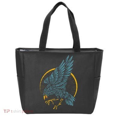 Vintage Raven Tote Bag