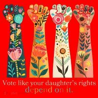 Voting Rights Vote Like Your DaughterS Rights Depend On It Santa Hat thumb 1